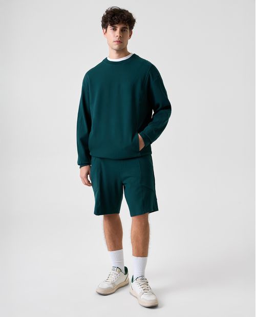 Buzo de cuello redondo tejido para hombre