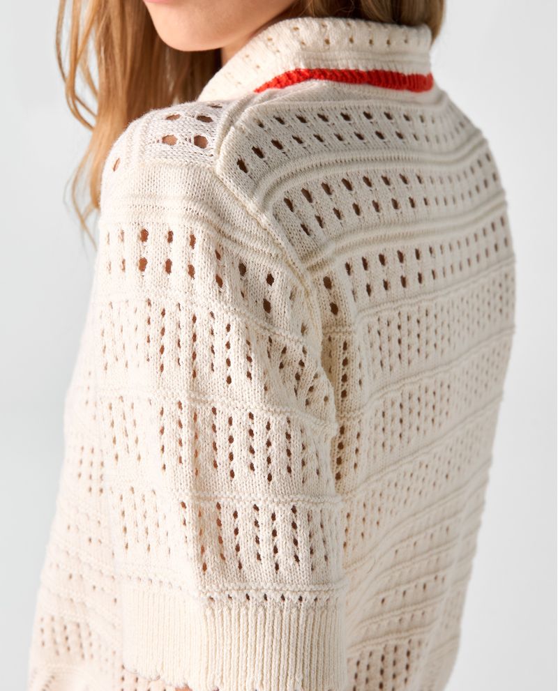 Camiseta tipo polo tejida para mujer Tienda Online