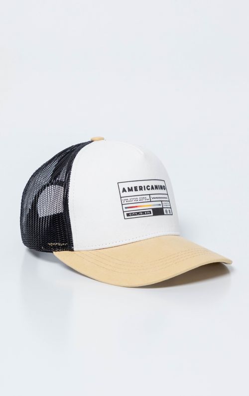 Gorra Trucker con malla y teja en contraste para hombre