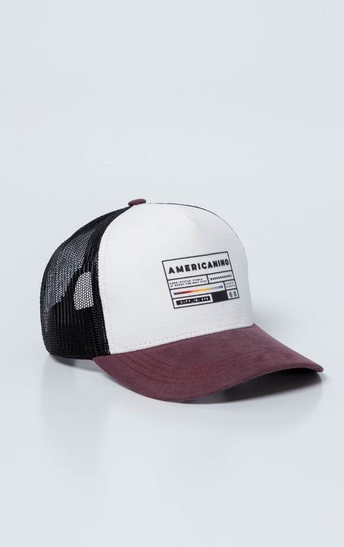 Gorra Trucker con malla y teja en contraste para hombre