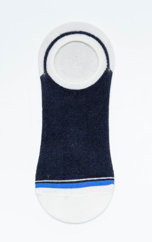 Medias tobilleras con puntera y puños en contraste para hombre