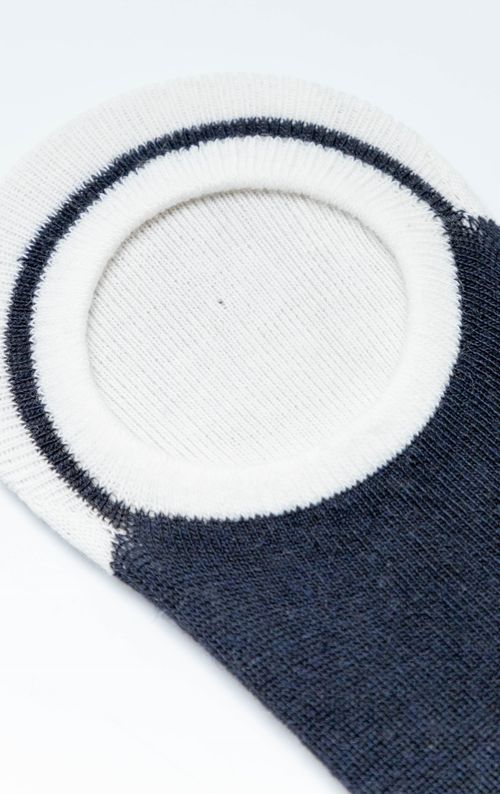 Medias tobilleras con puntera y puños en contraste para hombre