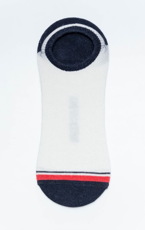 Medias tobilleras con puntera y puños en contraste para hombre