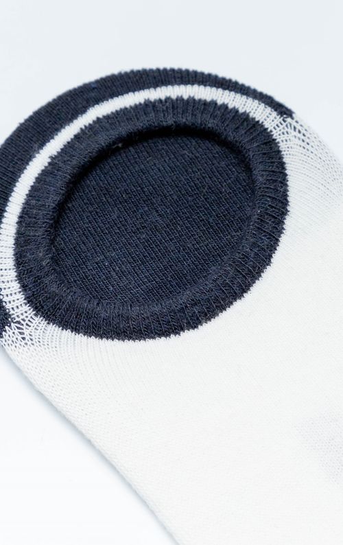 Medias tobilleras con puntera y puños en contraste para hombre