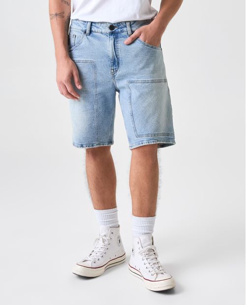 Bermuda larga tono claro para hombre