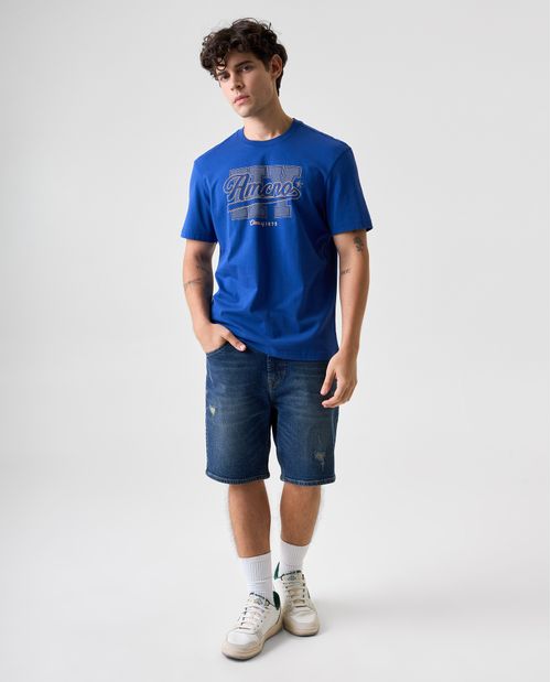 Camiseta Slim con estampado para hombre