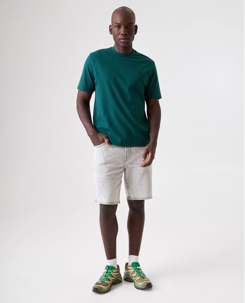 Camiseta básica con bordado localizado para hombre