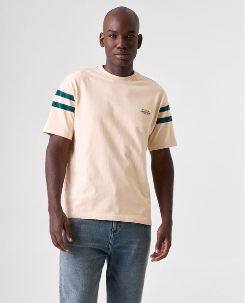 Camiseta con diseño en bloques de color para hombre