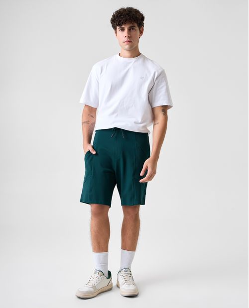 Bermuda jogger con cortes para hombre