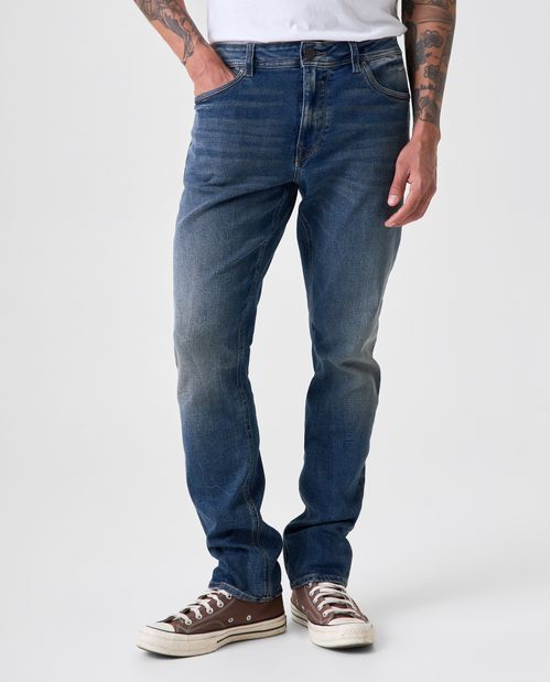 Jean Slim tono medio para hombre
