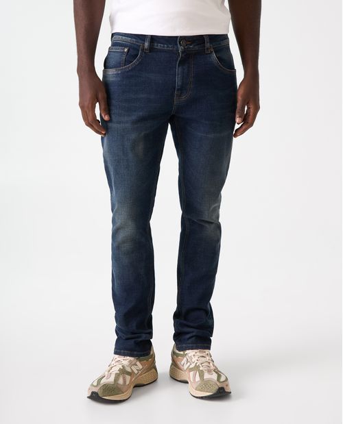 Jean Slim tono oscuro para hombre