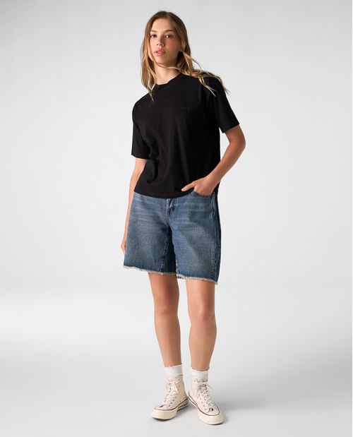 Camiseta con estampado localizado para mujer