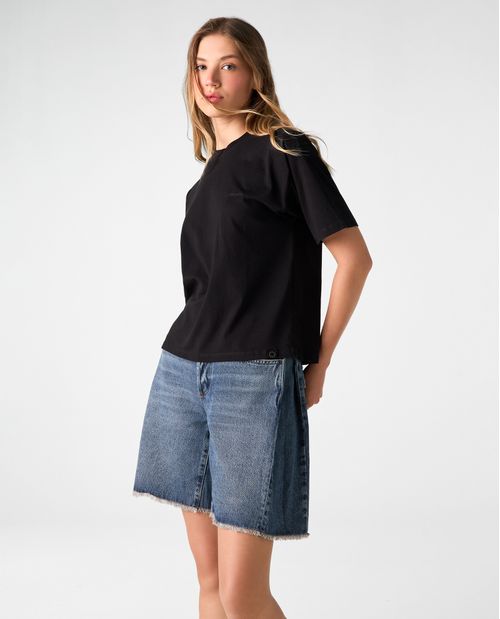 Camiseta con estampado localizado para mujer