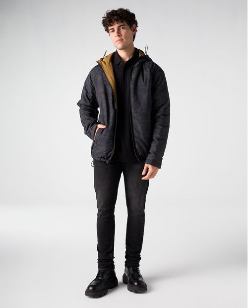 Jean Tapered tono negro para hombre