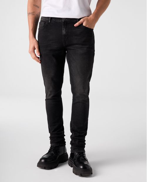 Jean Tapered tono negro para hombre