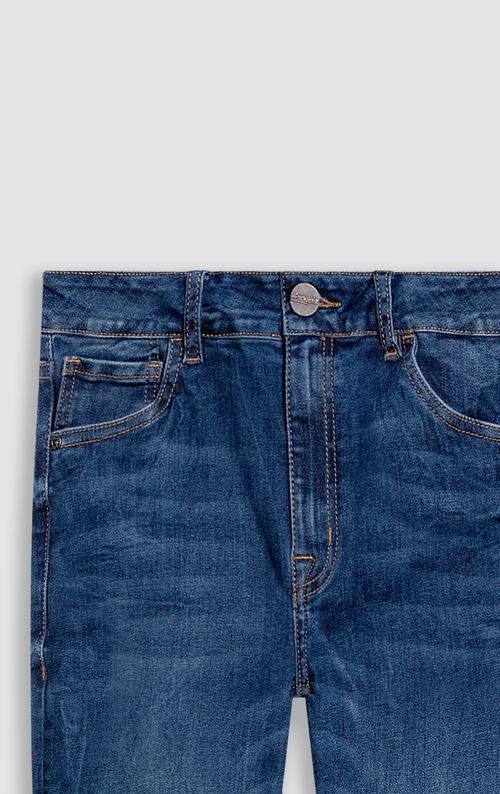 Jean Jegging tiro medio para mujer