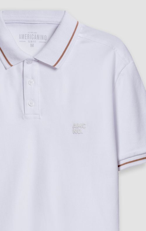 Polo Slim con bordado para hombre