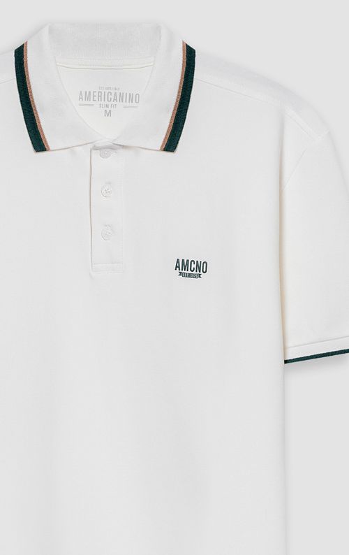 Polo Slim con bordado para hombre