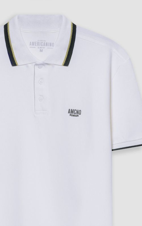 Polo Slim con bordado para hombre