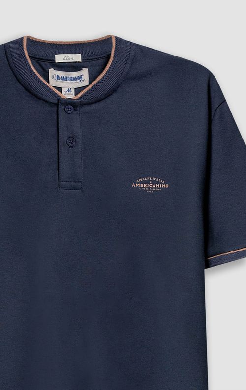 Polo Slim cuello neru para hombre