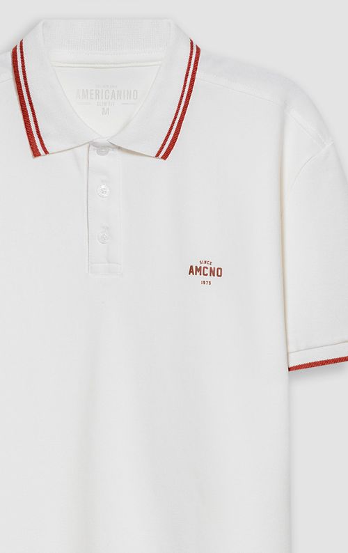 Polo Slim con bordado para hombre