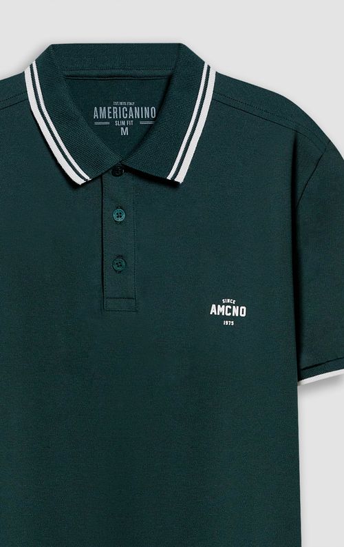 Polo Slim con bordado para hombre