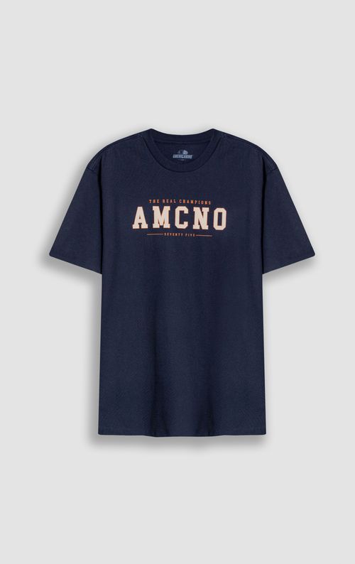 Camiseta cuello redondo estampada para hombre