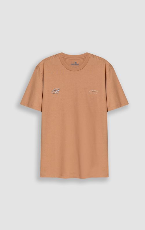 Camiseta cuello redondo estampada para hombre