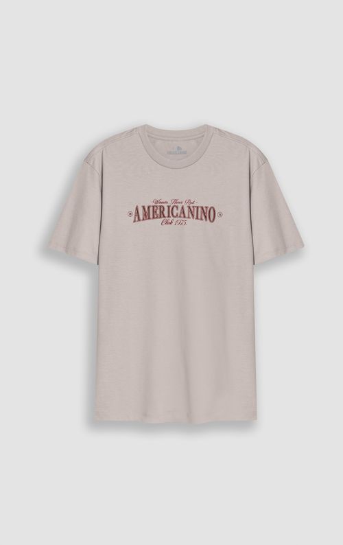 Camiseta cuello redondo estampada para hombre