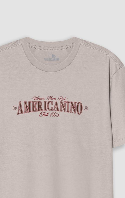 Camiseta cuello redondo estampada para hombre