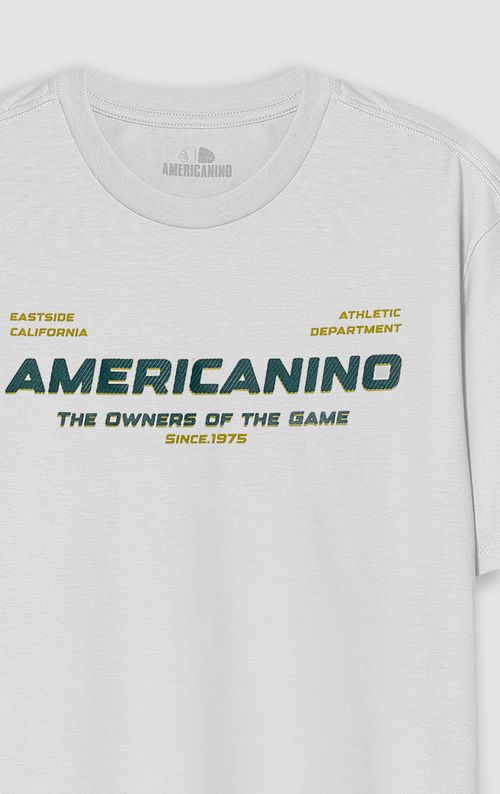 Camiseta cuello redondo estampada para hombre