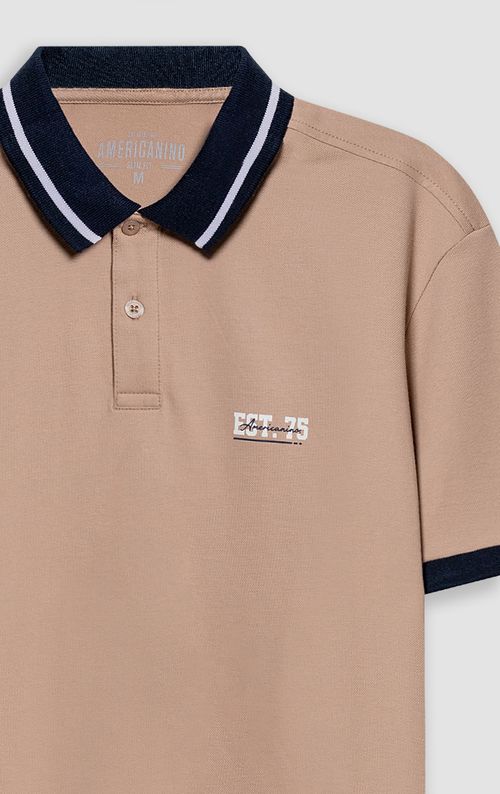 Polo Slim con bordado para hombre