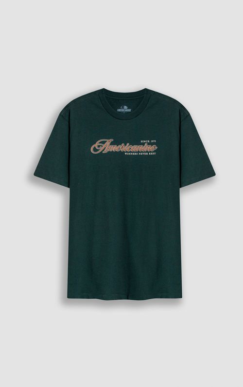 Camiseta cuello redondo estampada para hombre