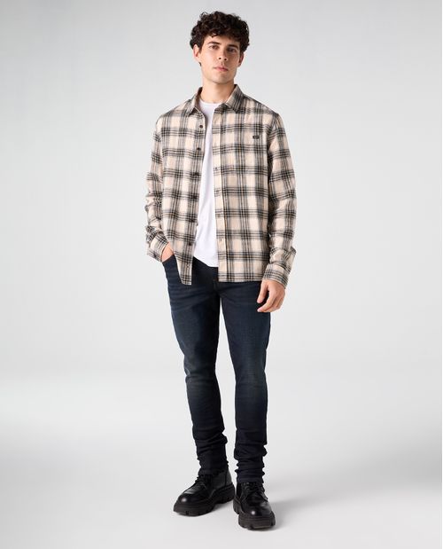 Jean Tapered tono oscuro para hombre