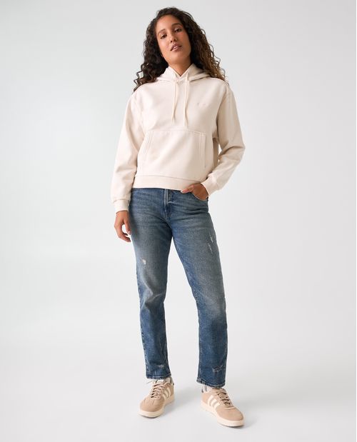 Buzo cerrado con capucha para mujer