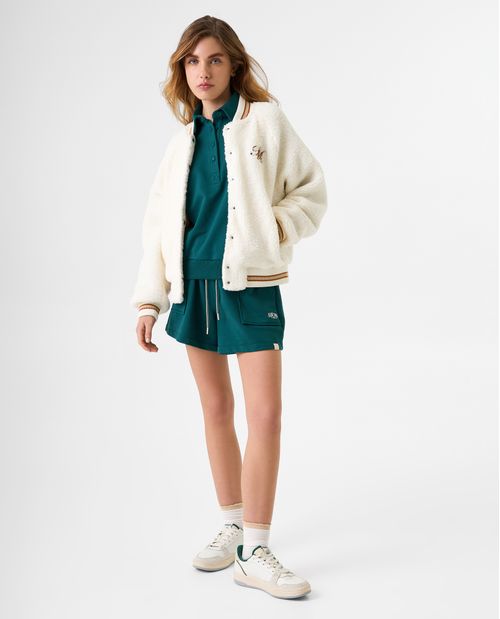 Chaqueta Bomber diseño ovejero para mujer