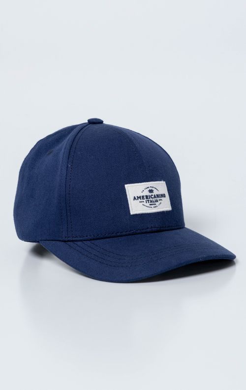 Gorra seis cascos con marquilla para hombre
