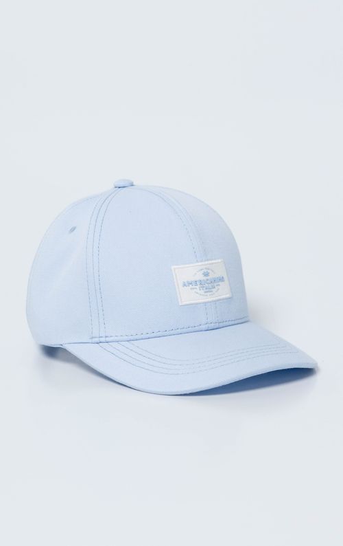 Gorra seis cascos con marquilla para hombre