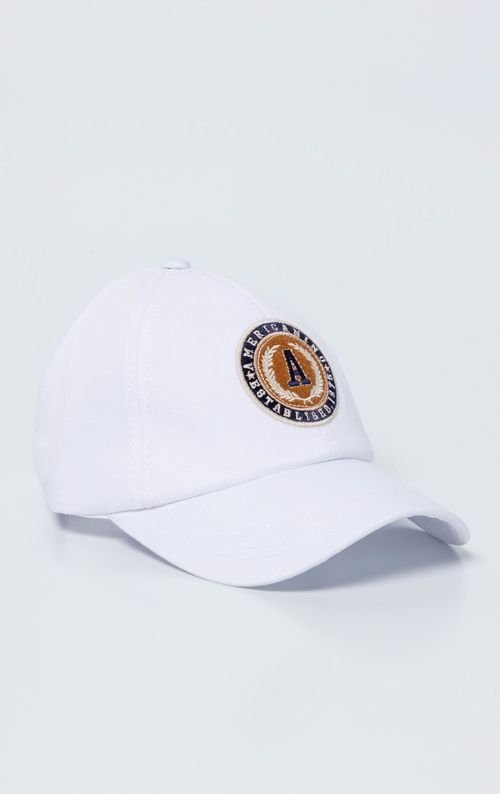 Gorra con aplique bordado para hombre