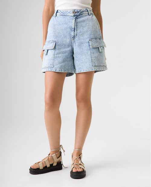 Bermuda tipo cargo para mujer