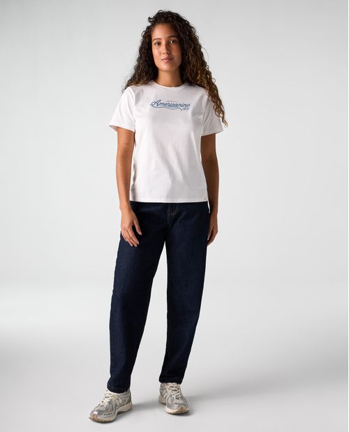 Camiseta Slim estampada para mujer