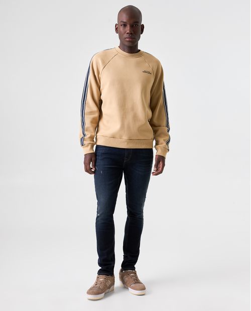 Buzo cerrado con diseño de bloque de color para hombre