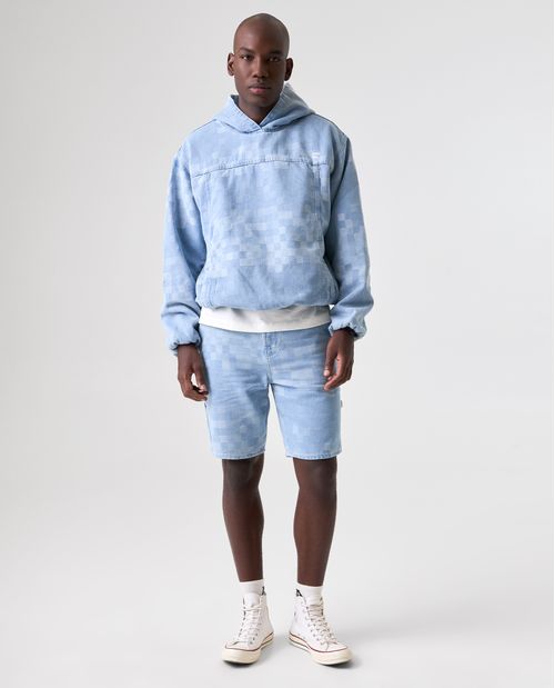 Chaqueta Bomber con efecto de cuadros para hombre