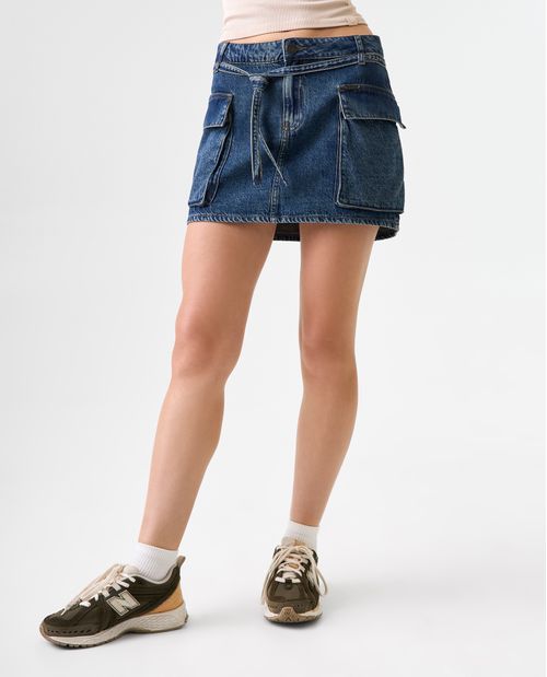 Falda corta cargo para mujer