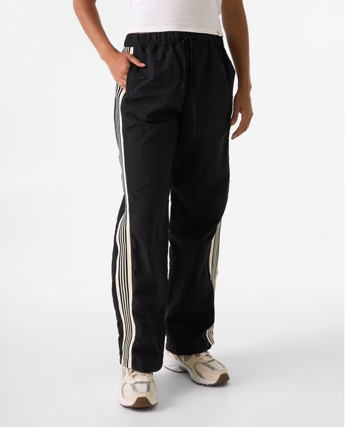 Pantalón Straight con detalle lateral en contraste para mujer