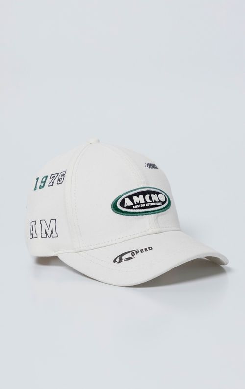 Gorra seis cascos con apliques decorativos para hombre