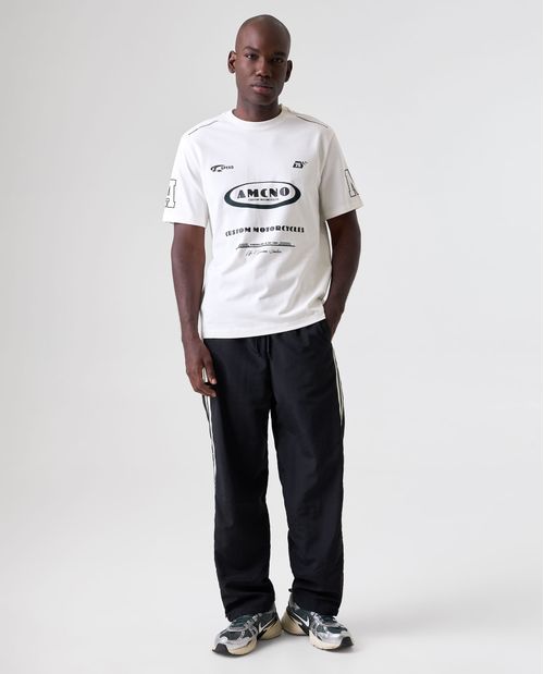 Camiseta estampada manga corta para hombre