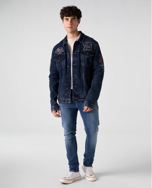 Jean Tapered cinco bolsillos para hombre