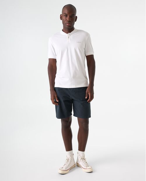 Bermuda jogger con pretina posterior elástica para hombre