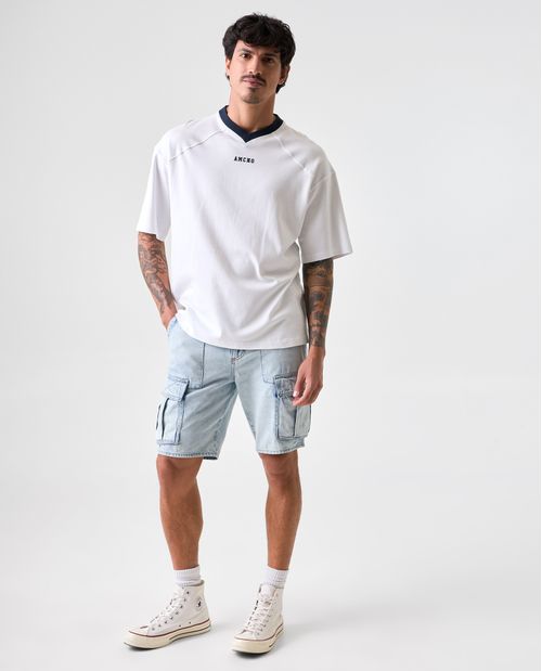 Camiseta estilo varsity para hombre